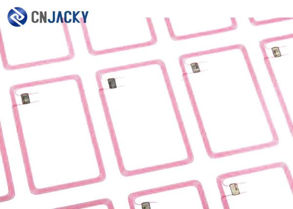 Paper Materials Smart Card Inlay Transparent RFID Coin EM4200 / S50 Mini NFC Tags