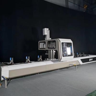 centro fazendo à máquina de alumínio do CNC de 4 linhas centrais da máquina da parede de cortina de 6500mm