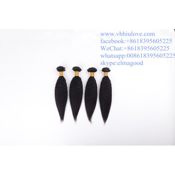factory price Hair Weaves For Black Women Brazilian 6a kinky straight hair weaving