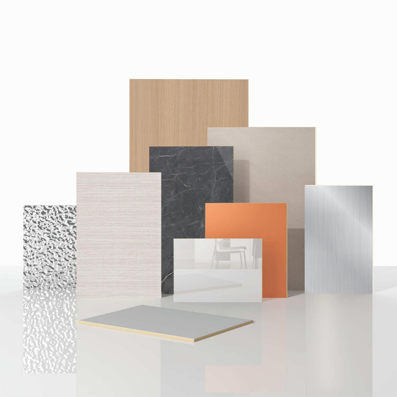 Factory Wholesale PVC Marble Wall Panel High Gloss Wood Veneer Bamboo Fiber Wall Panel