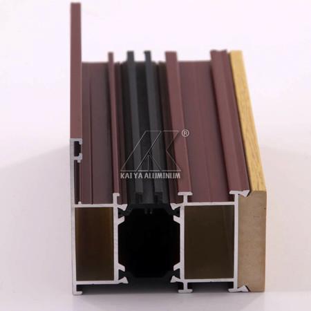 OEM Aluminum Door Profile Easy Installation High Corrosion Resistance Sound Insulation