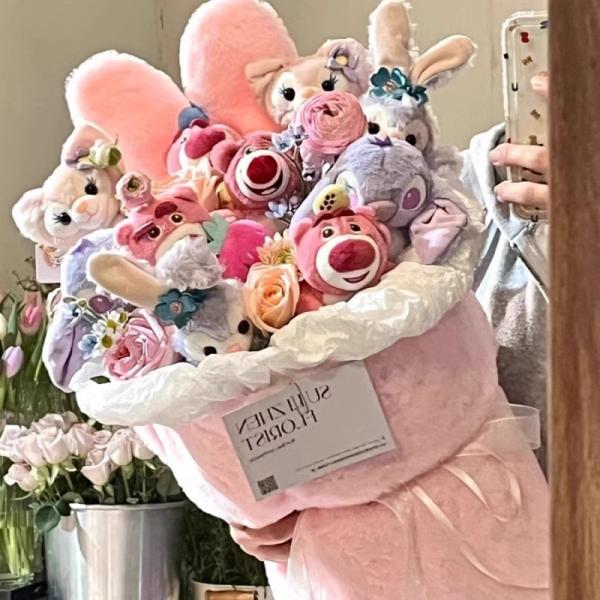 StellaLou y LinaBell muñeco de peluche ramo regalo de cumpleaños para las niñas regalo para las mejores amigas niñas niños muñeco de peluche