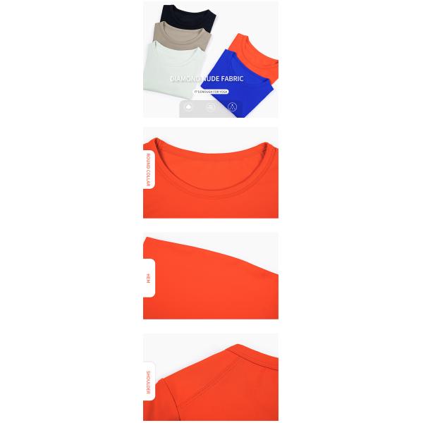 Women Workout Activewear T Shirts Athletic T Shirts Nylon Tops SGS