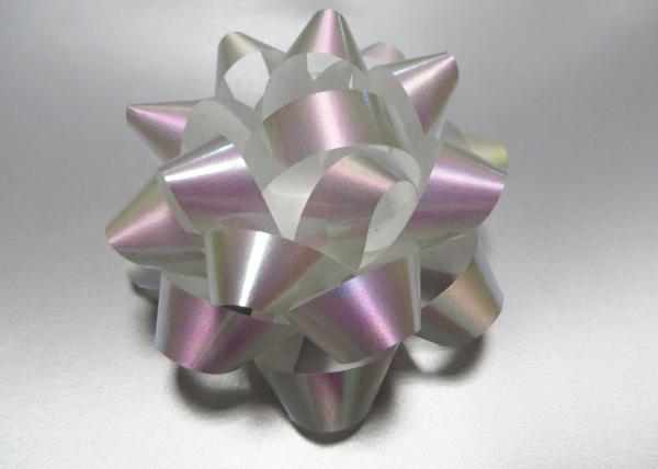 Iridescent Gift bow ribbon 3 dia 18 loops for Wedding , Holidays , Party decoration
