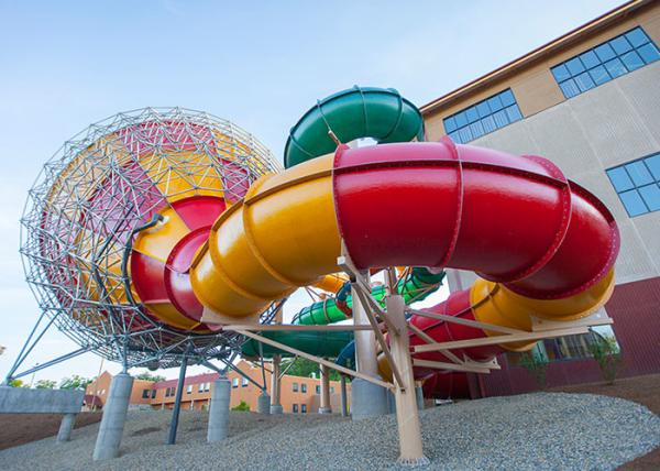 Fiberglass Tornado Water Slide Factory In China Outdoor Amusement Park Equipment