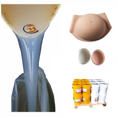 Life Casting Skin Safe Platinum Cured RTV2 Liquid Silicone For Making Fake Pregnant Belly