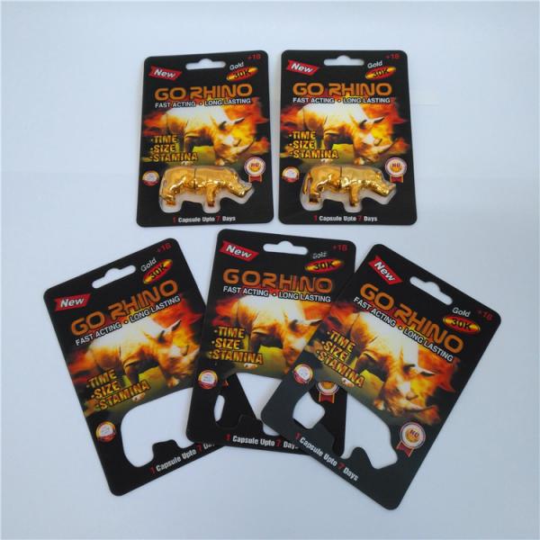 Hardware Usage Blister Card Packaging Go RHINO Hole Capsule Container Recycled Paper