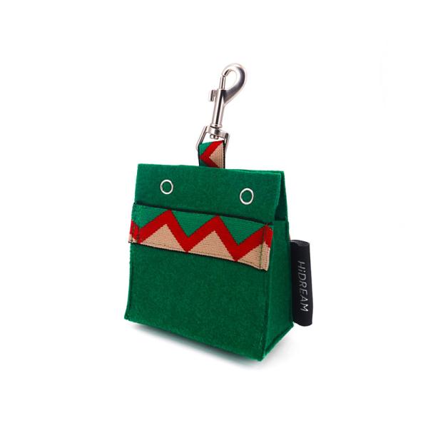 Fabric Puppy Dog Poop Bag Holder Pet Waste Bag Dispenser For Home Leash