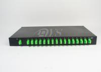 Da caixa de fibra óptica da montagem de cremalheira do divisor do PLC de SC/APC 1*16 baixa perda adicional