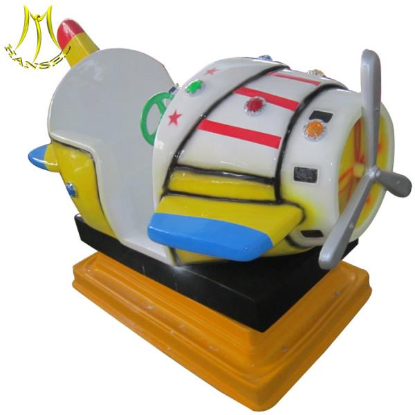 Hansel indoor tocken operated swing ride on fiberglass air plane for sale