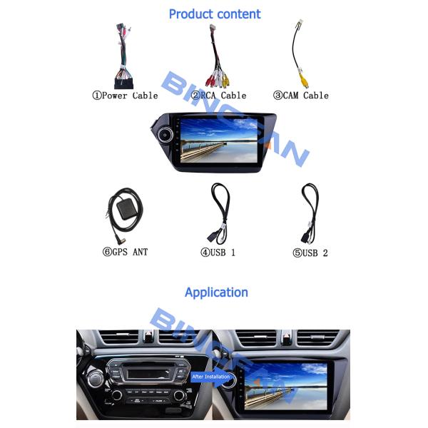 GPS навигация Kia Car Stereo Автомобильный DVD мультимедийный проигрыватель для KIA K2 2011