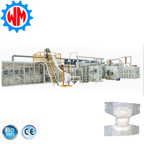 Full Servo 350pcs/min Adult Diaper Making Machine Multi-Specification Quickly Switch