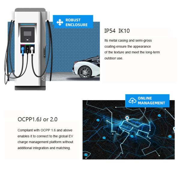 Ac Dc интегрировал быструю зарядную станцию заряжателя 20kw 120kw 150kw Ccs Chademo Ev Ev