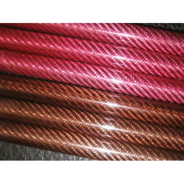 Покрасьте пробки волокна Poles стеклоткани twill Weave высокопрочной ровный