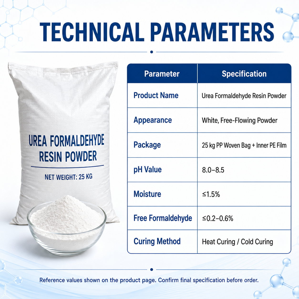 Synthetic Urea Formaldehyde Resin Powder Granular Solid Translucent