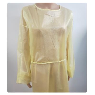 Non - Irritating Disposable Isolation Gowns Non-woven 16-70G Patient Exam Gowns