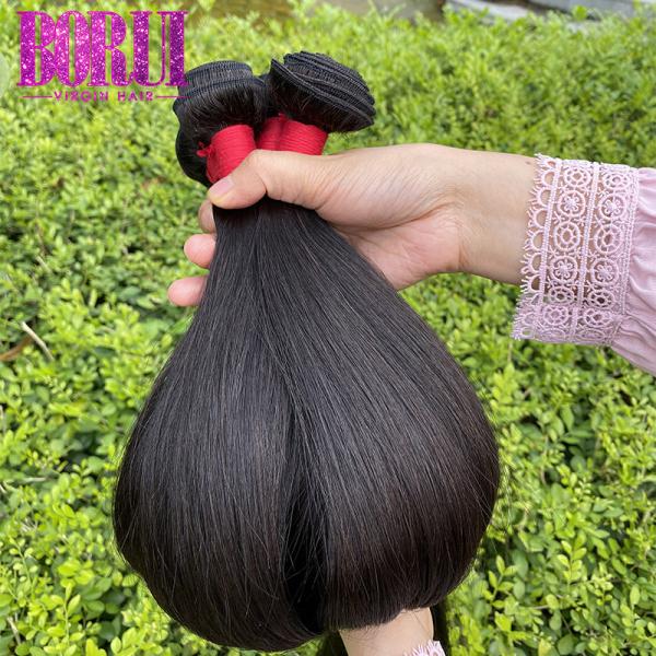 Peruvian Straight Hair Bundles , Peruvian Straight Hair With Closure 8-30