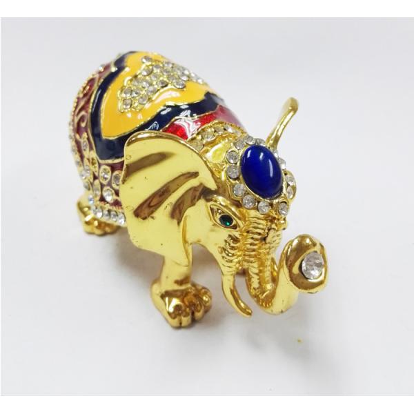 Thailand Gifts Trinket Box Elephant Shape Jewelry Boxes for gift fashion elephant enamel jewelry box