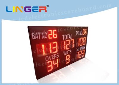 21 Digits Electronic Cricket Scoreboards In Red Color Simple Operation