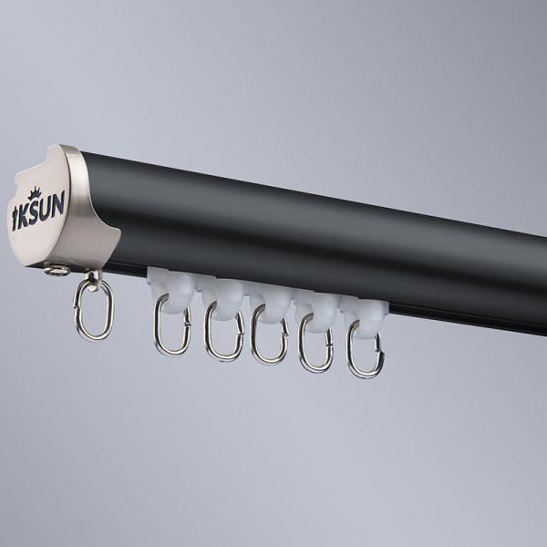 1.0mm Thickness Aluminum Curtain Track Window Decorative White Aluminum Curtain Rods And Rails