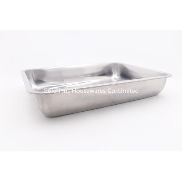 LFGB Custom Printed Stainless Steel Serving Trays Rectangle 45*35cm