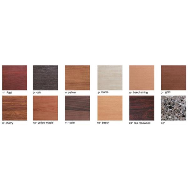 Custom Interior Wooden Louvered Doors Mirrored Front With MDF Board Materials