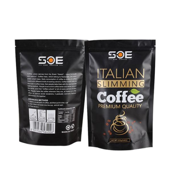 Сумки 200-400microns мешка кофе стойки алюминиевой фольги внутренние вверх напечатанные упаковывая