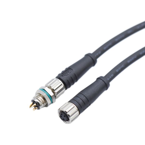 M8 Circular 2-5PIN Male & Female IP67 Waterproof A-Coded Sensor Connector