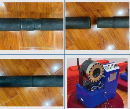 1-90mm Crimping Range Hydraulic Steel Pipe Crimping Machine With 950*750*1050 mm Size And With 2 Free Dies Support