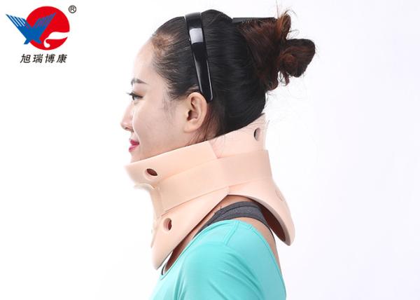 Adult Adjustable Cervical Collar Neck Brace , Pink Color Soft Foam Cervical Collar
