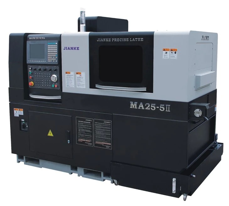 JIANKE MA25-5II Swiss Type CNC Lathe with High-Quality Spindle, User-Friendly Control System, and Versatility for Precision Machining