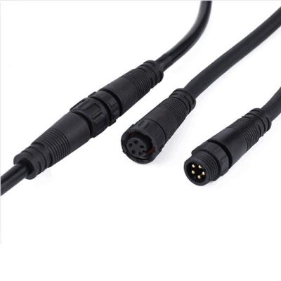 Industrial Cable Nut Interface M12 Nylon Connector 1M OD6.8mm