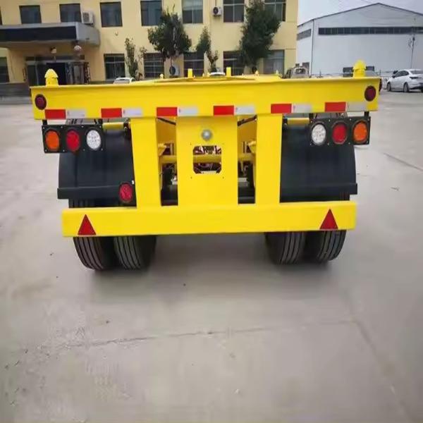 Durable Steel Dump Trailer Container Truck Tipper Tipping Dump Skeleton Semi Trailer