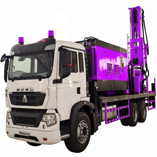 Hydraulic Water Well Drilling Rig Geothermal Drilling Equipment Truck Mounted   Water Drilling Rig Machine