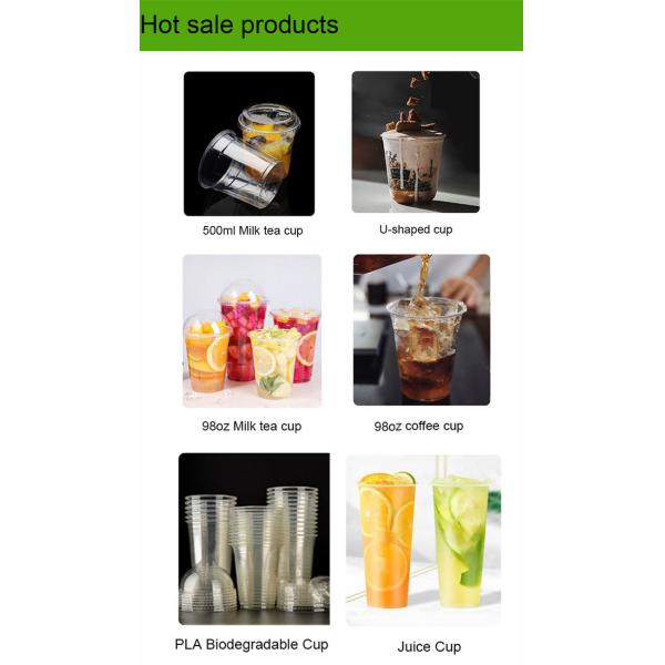 8OZ 12oz 16oz 20oz 24oz Bubble Tea Boba Beverage Coffee Clear PLA Cup
