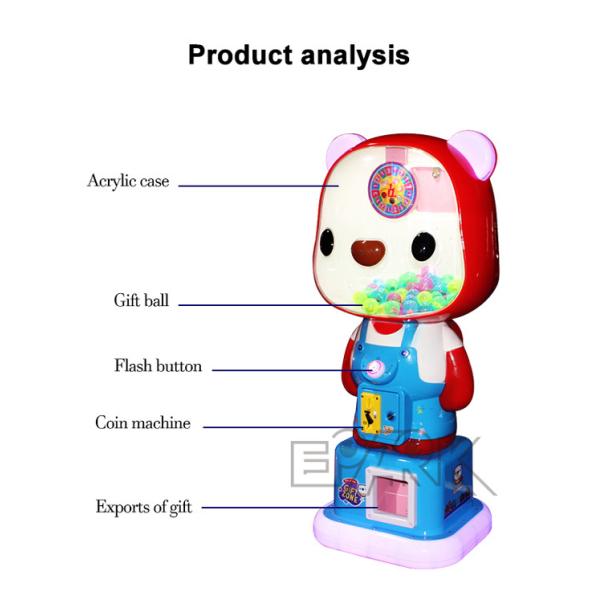 Cute Bear Belt Style Vending Machine Coin Operated 300W