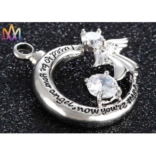 кремация 14.5G сформированная луной выгравировала шармы ожерелья