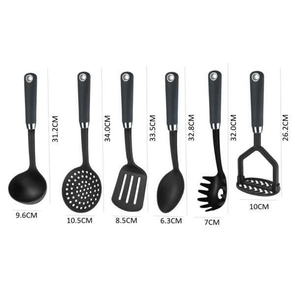 Multifunctional Kitchen Utensils Set for Sustainable Cooking Nylon PA66 Material