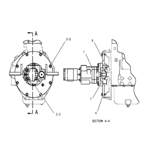 288-6857 2886857 Piston Pump Excavator Hydraulic Pump Fitting For 305