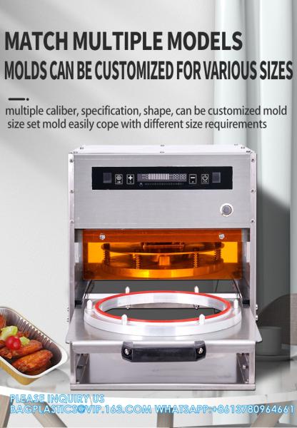 Manual Electrical Round and square Meal Food Box Food Snack Container Sealing Machine Aluminum Foil Sealer