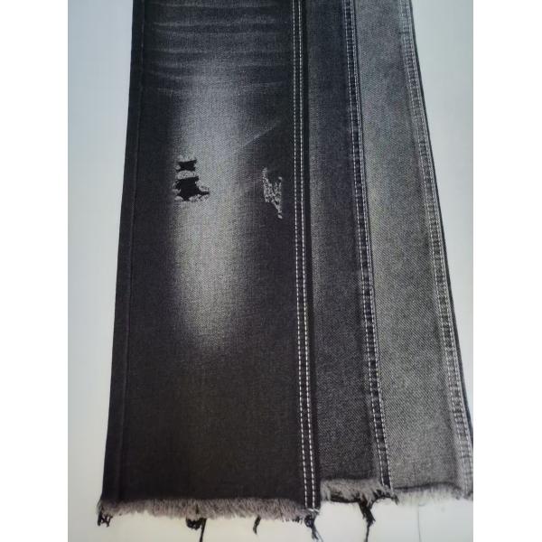 11.3oz Heavyweight BLACK/BLACK Denim Fabric With 10x7 Construction For Jeans