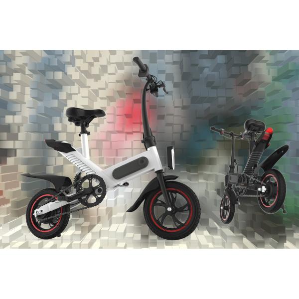 Adjustable Folding Electric Bicycle , Lightweight Electric Bike 120KG Load