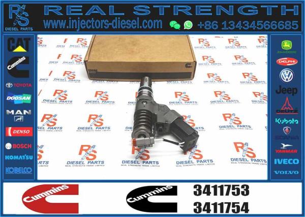 Hot Selling Original New Common Rail OE 3411753 Injector Excavator Assembly Dual Fuel Car Replacement Repair Compatible 3095043
