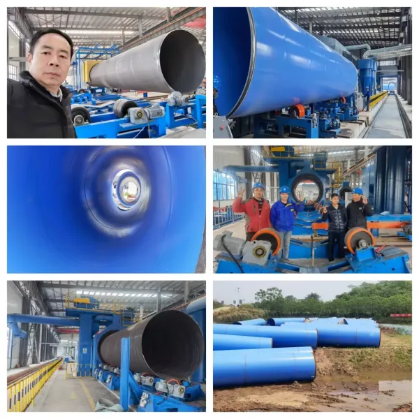 FBE Coating Machinery with PLC Control System and High Voltage Electrostatic Spray Gun for ≥Sa2.5 Clean Level Steel Pipe Coating