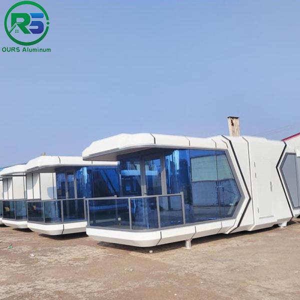 Waterproof 38m2 Area Alcoa Aluminum House Environmental Protection