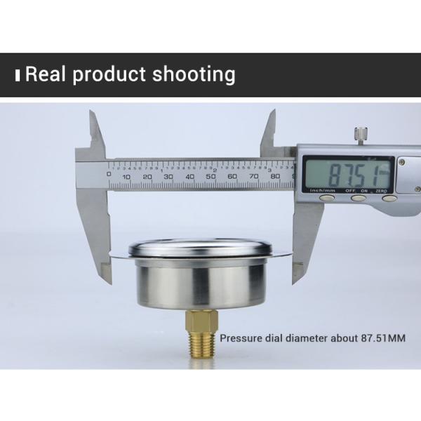 Y60ZT Glycerol Filled Gas Pressure Gauge for Accurate Steam Boiler Pressure Monitoring