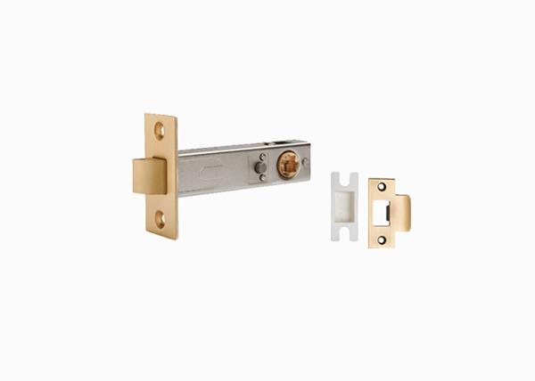 Square Brass Handles , Non Locking Passage Door Lever For Hallway