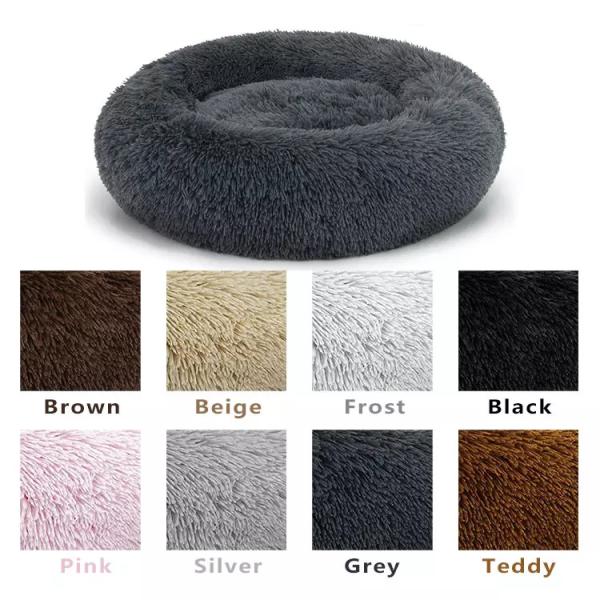 Colorful Modern Anti Anxiety Soft Marshmallow Fluffy Dog Bed For  Small Pet