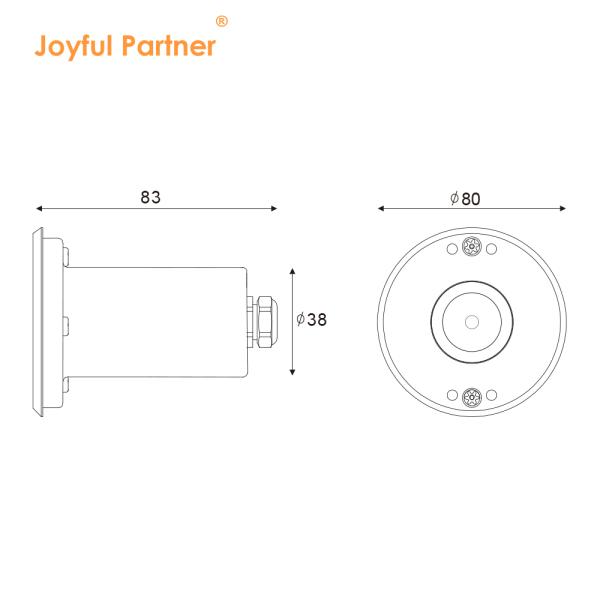 Projecteur de piscine anti-éblouissement profond 3W DC24V Matériau SS Certifié CE Longue durée Avec emballage carton
