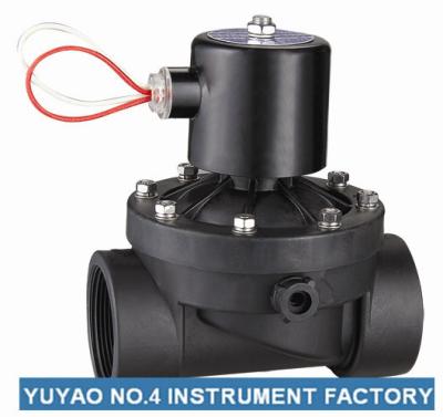 Zero Pressure Plastic Water Solenoid Valve 2 Inch Normally Closed
